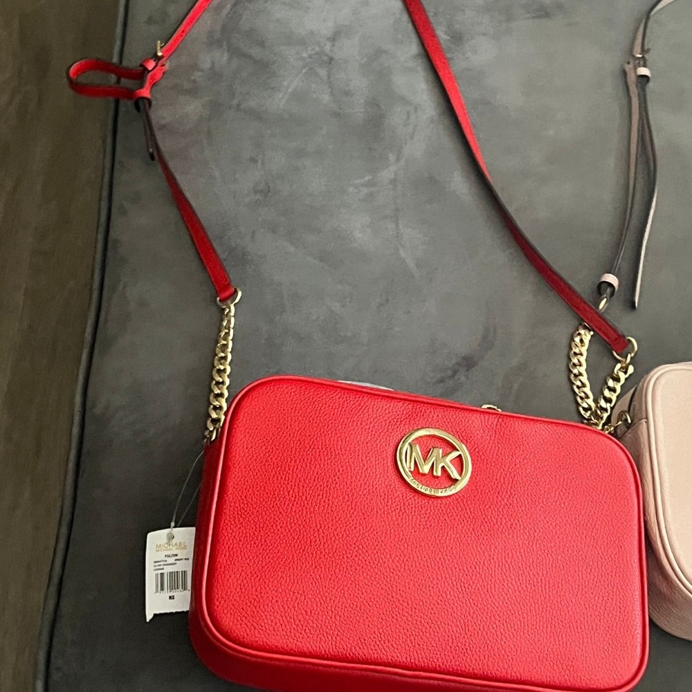 Michael Kors Red Crossbody Bag